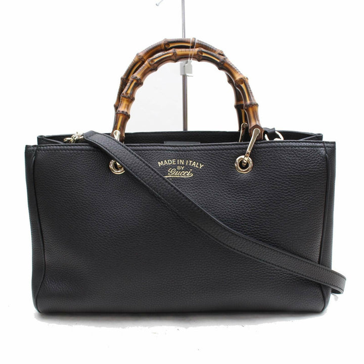 Indistinguishable  G*G Tote Bag Black Leather (SHC7-10299)