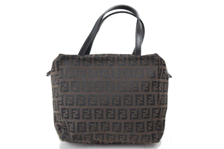 Indistinguishable  Fendi Hand Bag Dark Brown Nylon (SHC1-14263)