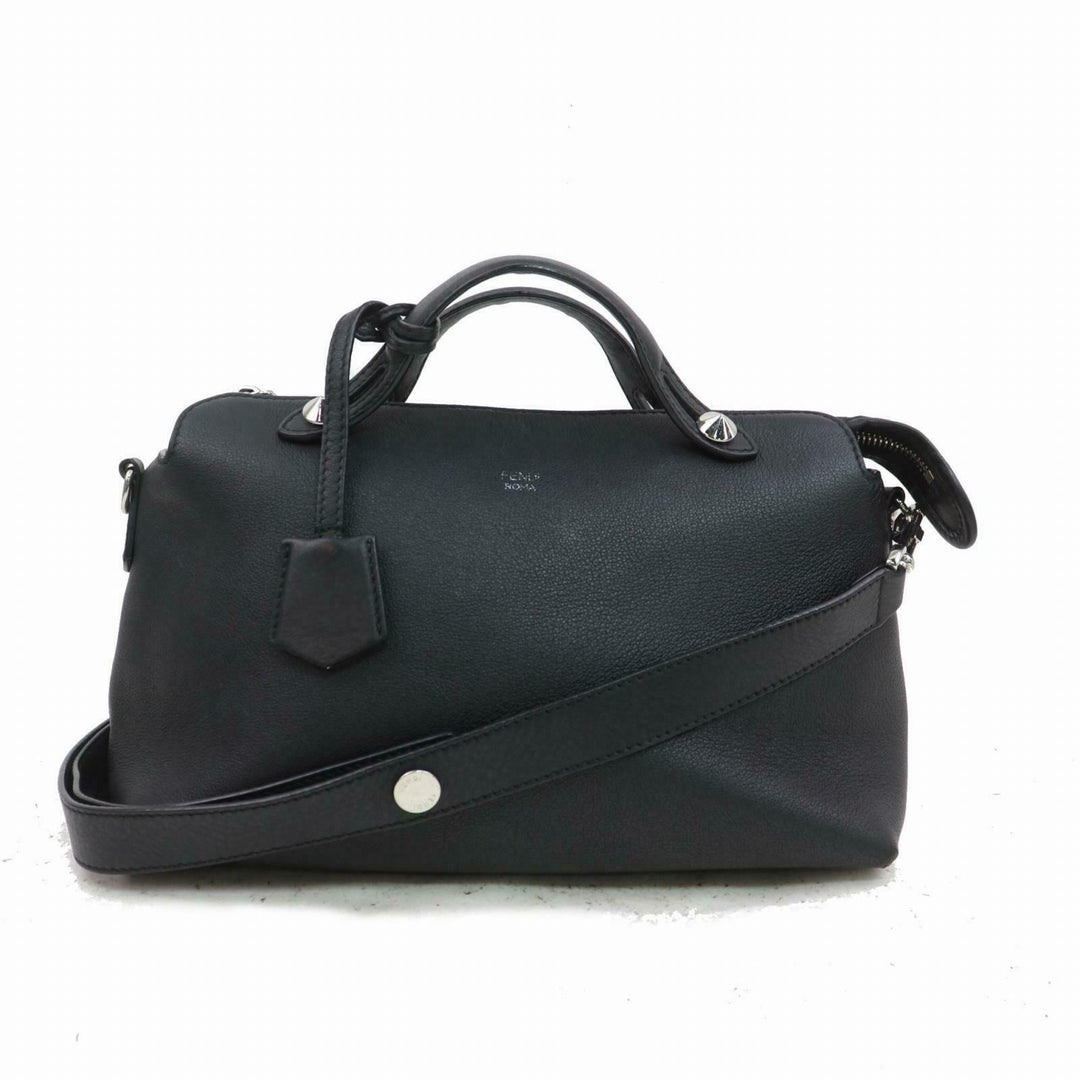 Indistinguishable  Fendi Shoulder Bag By The Way Black Leather (SHC7-10227)