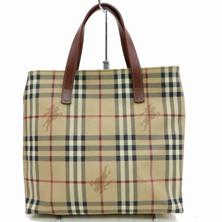 Indistinguishable  Burbe**y London Tote Bag Brown PVC (SHC1-14502)