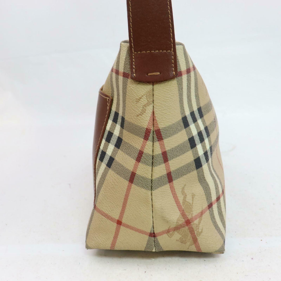 Indistinguishable  Burbe**y London Shoulder Bag Brown PVC (SHC7-10761)