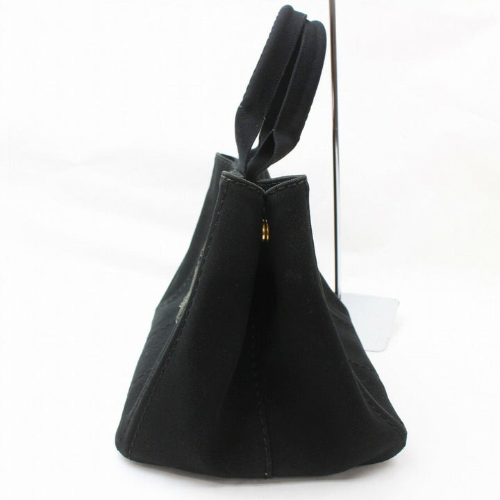 Prada Tote Bag Canapa Black Canvas (SHC1-14463)