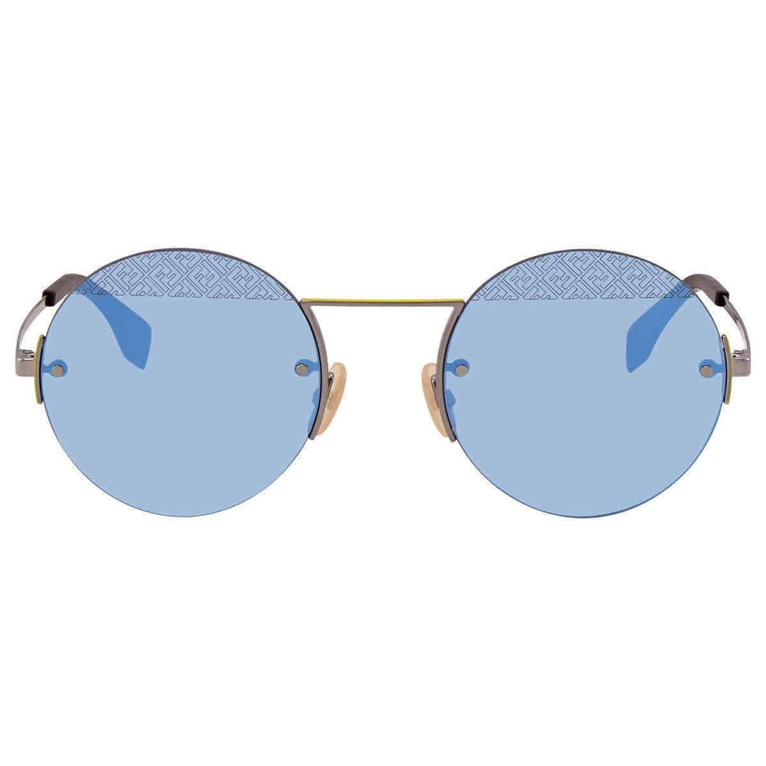 Fendi Azure Mirror Round Men's Sunglasses FF M0058/S MVU FF M0058/S MVU