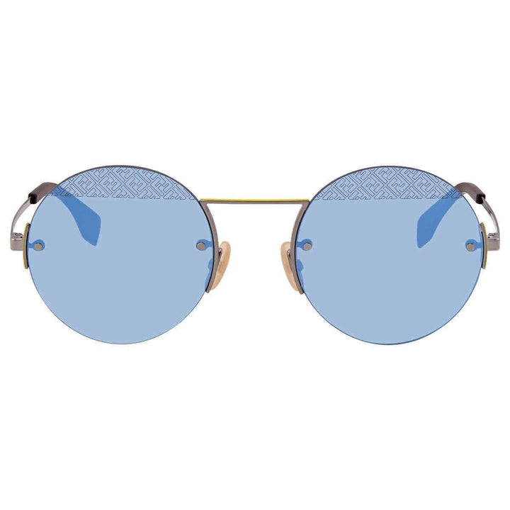 Fendi Azure Mirror Round Men's Sunglasses FF M0058/S MVU FF M0058/S MVU