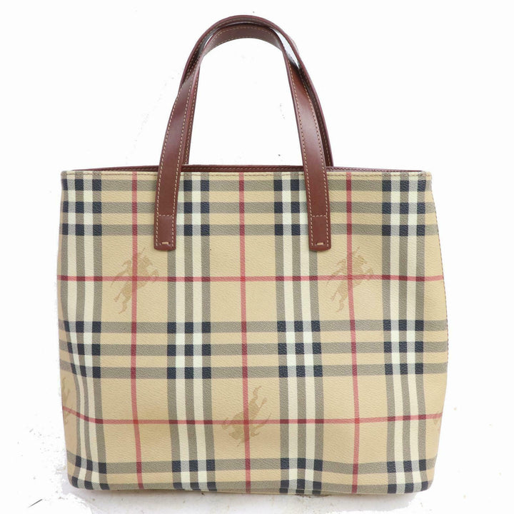 Indistinguishable  Burbe**y London Tote Bag Beige PVC (SHC1-15584)