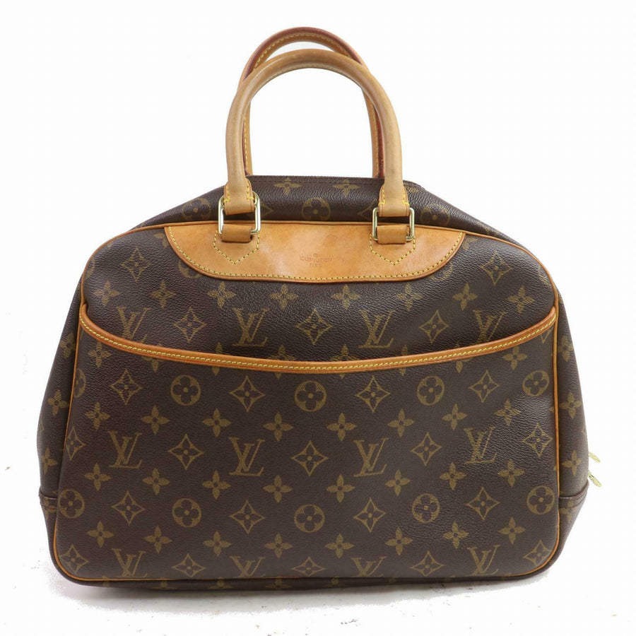 Louis Vuitton Hand Bag Deauville Brown Monogram  (SHC7-10389)