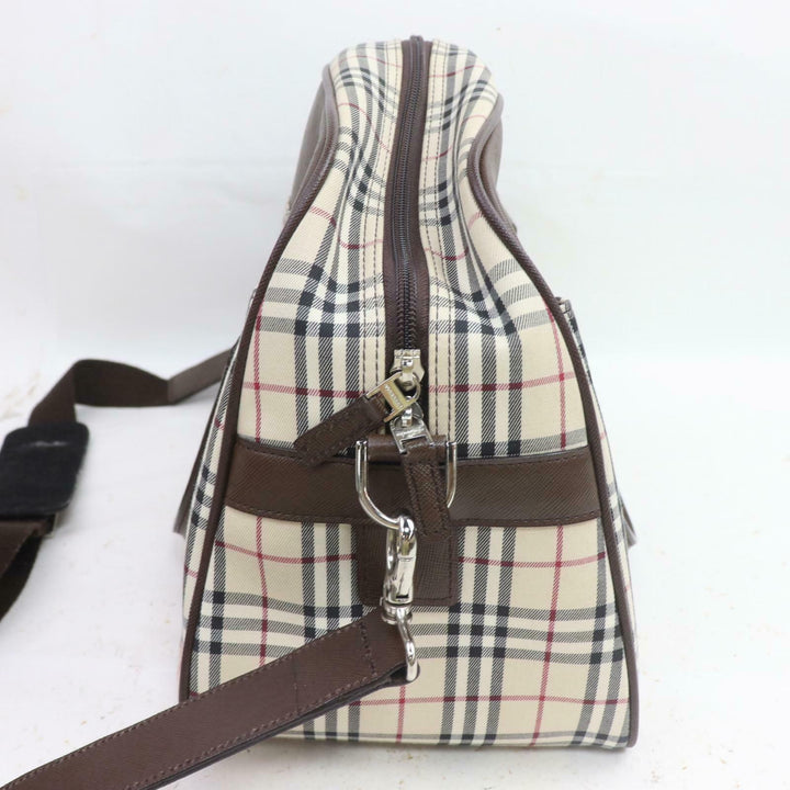 Indistinguishable  Burbe**y Hand Bag Light Brown Nylon (SHC7-10103)