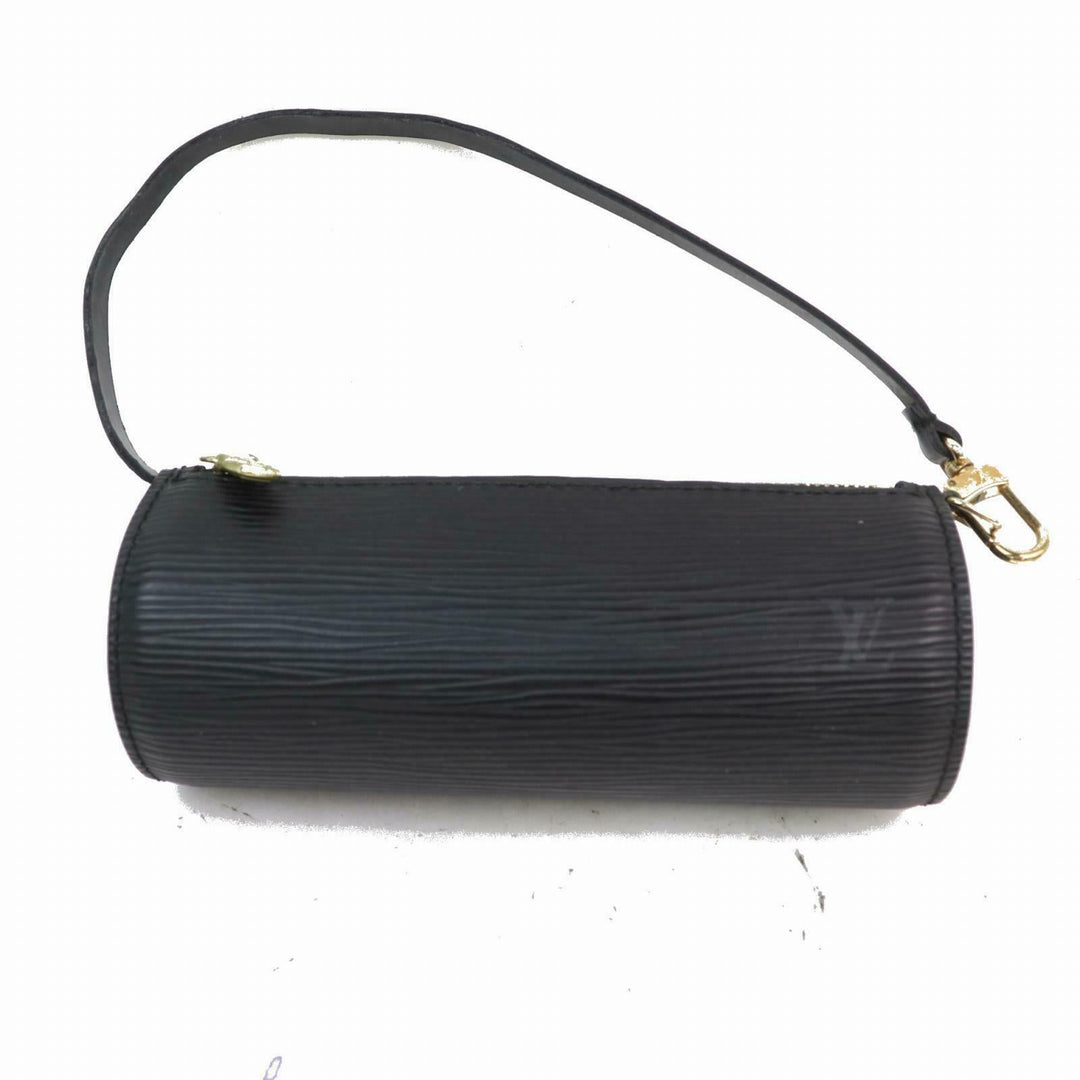 Louis Vuitton Hand Bag Soufflot Pouch Black Epi  (SHC7-10658)