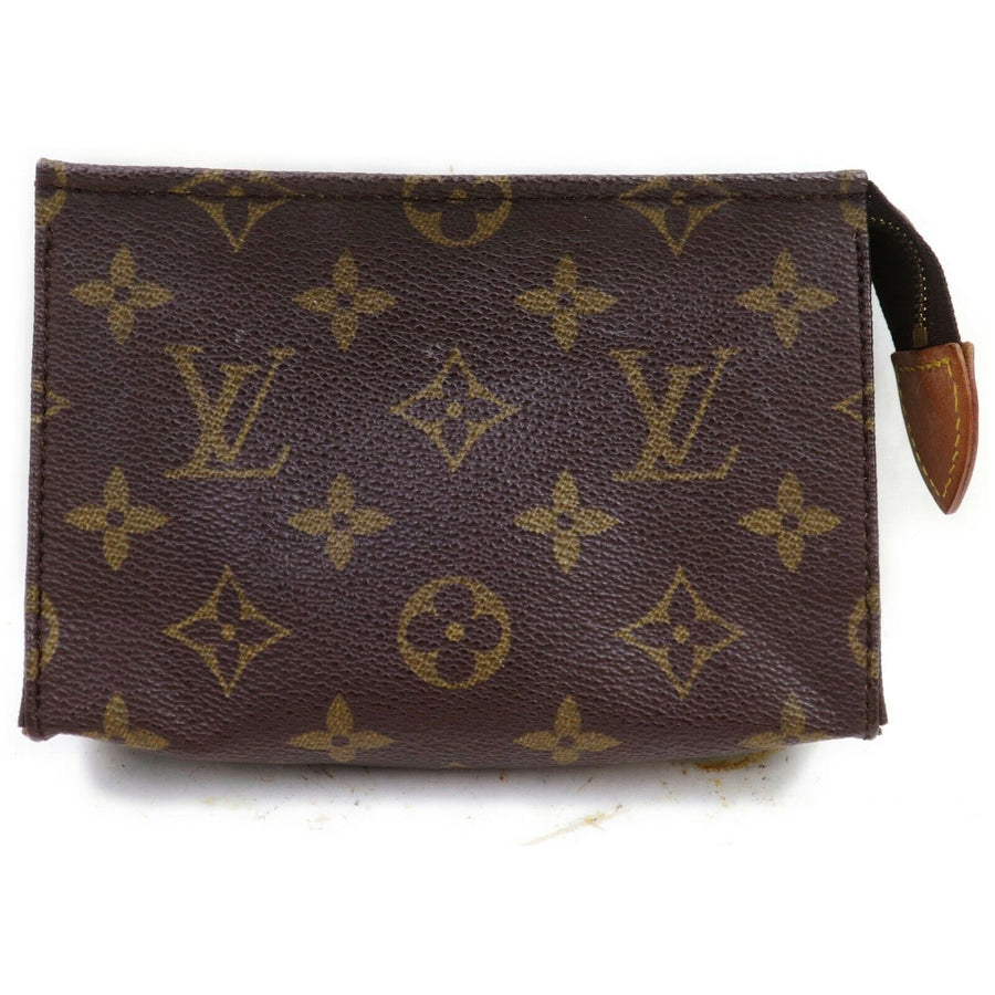 Louis Vuitton Cosmetic Pouch Poche Toilette 15  (SHC7-10688)
