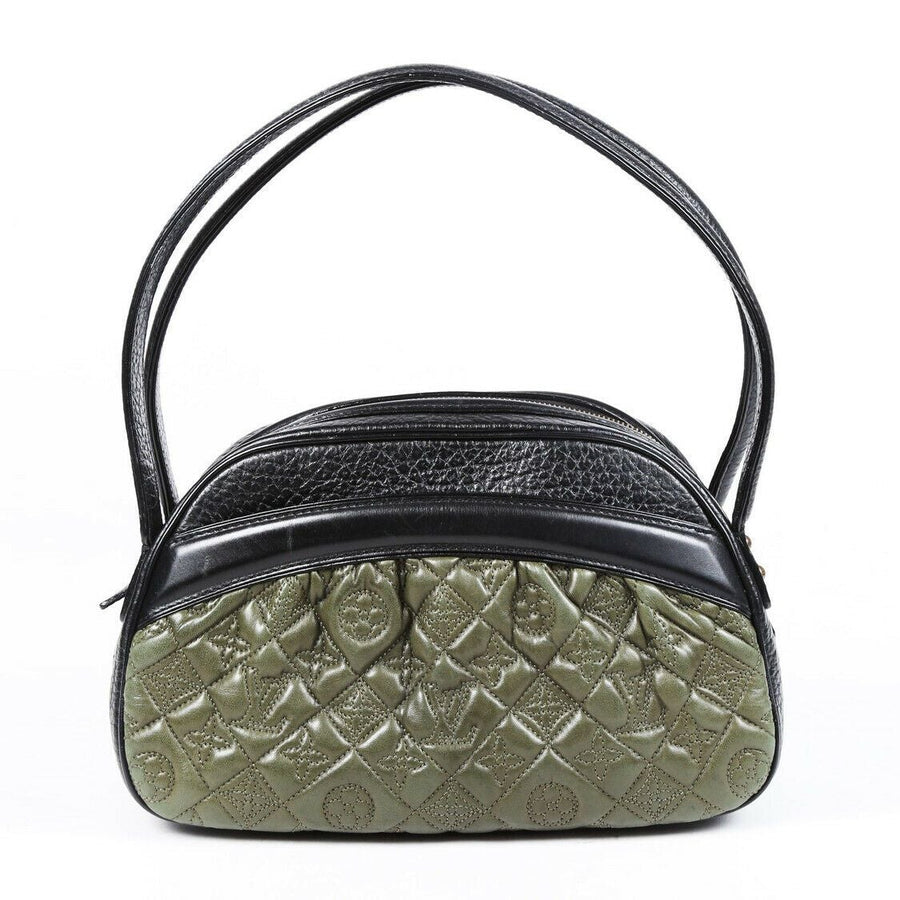 Louis Vuitton Bag Vienna Klara Green Quilted Monogram Lambskin
