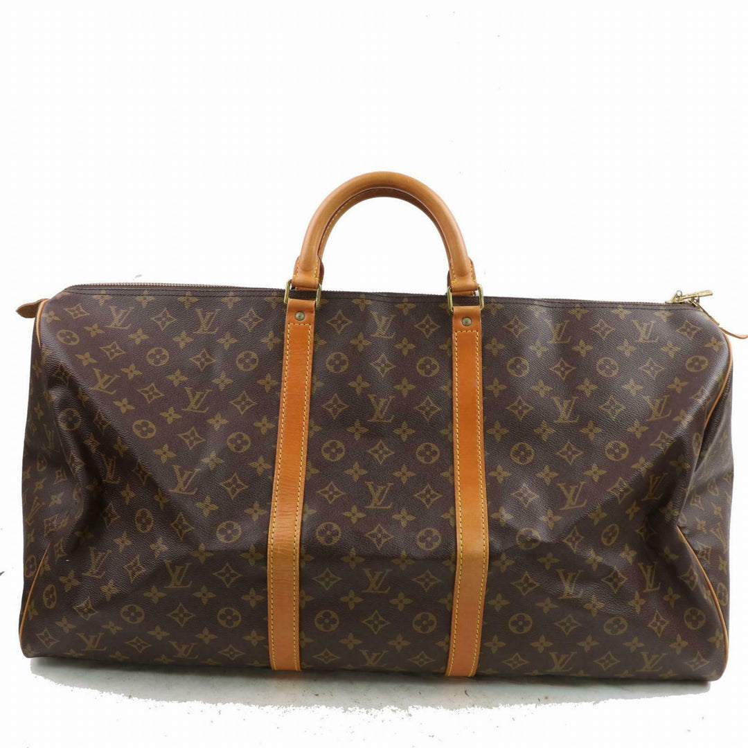 Louis Vuitton Boston Bag Keepall 60 Brown Monogram (SHC7-10773)