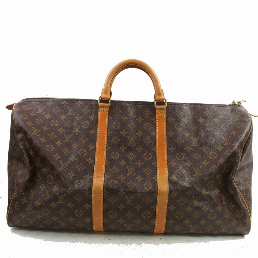 Louis Vuitton Boston Bag Keepall 60 Brown Monogram (SHC7-10773)