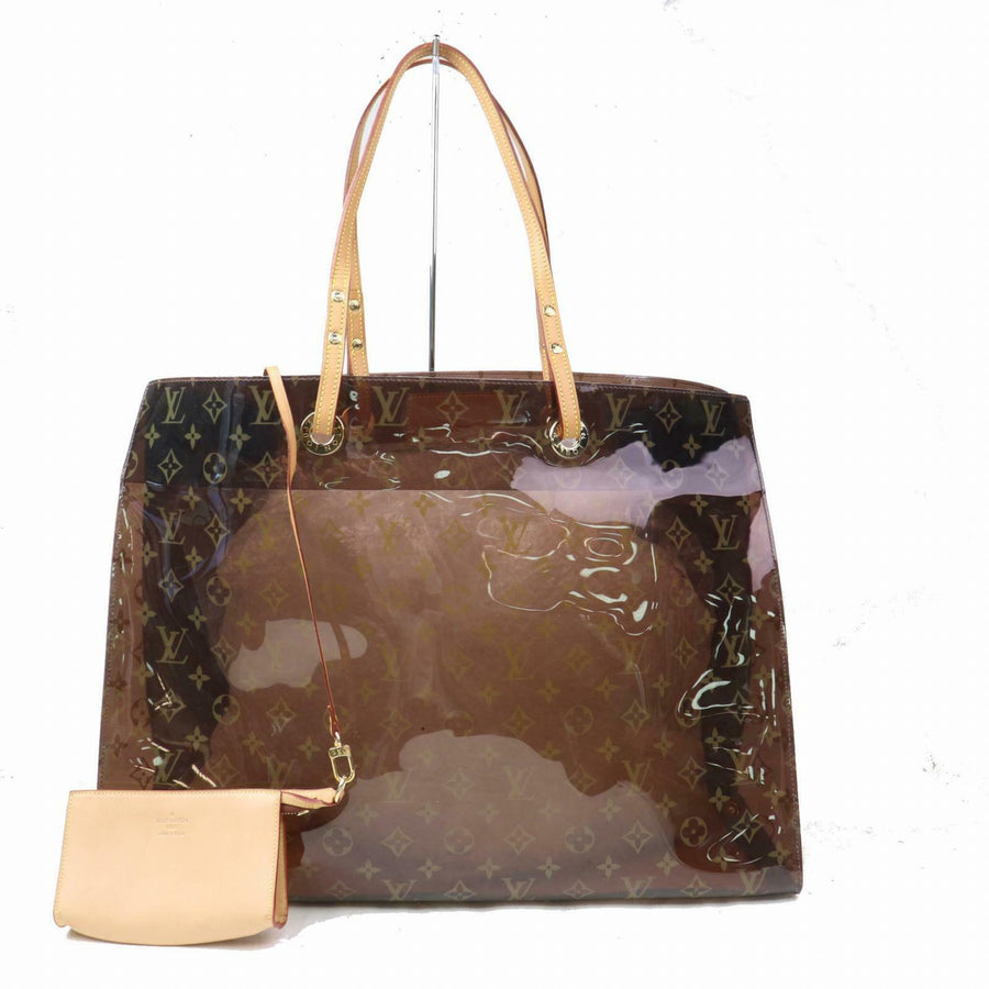 Louis Vuitton Tote Bag Cabas Cruise Ambre Brown Vinyl  (SHC7-10755)