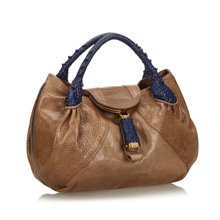 Pre-Loved Fendi Brown Others Leather Spy Handbag Italy