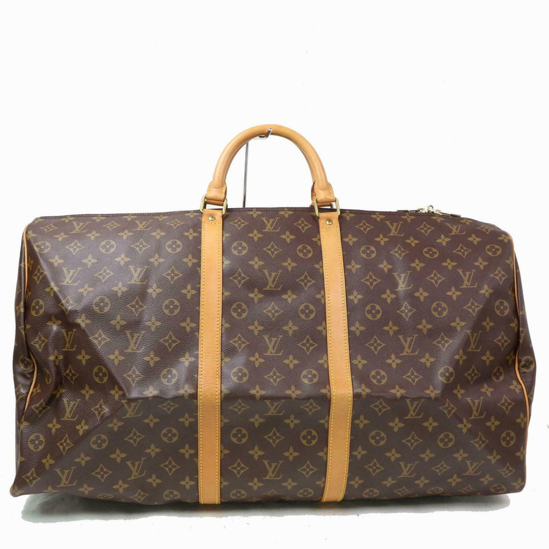Louis Vuitton Boston Bag Keepall 60 Brown Monogram (SHC7-10261)