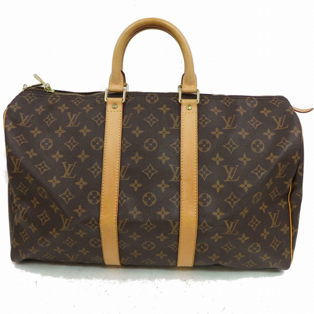 Louis Vuitton Boston Bag Keepall 45 Brown Monogram (SHC7-10506)