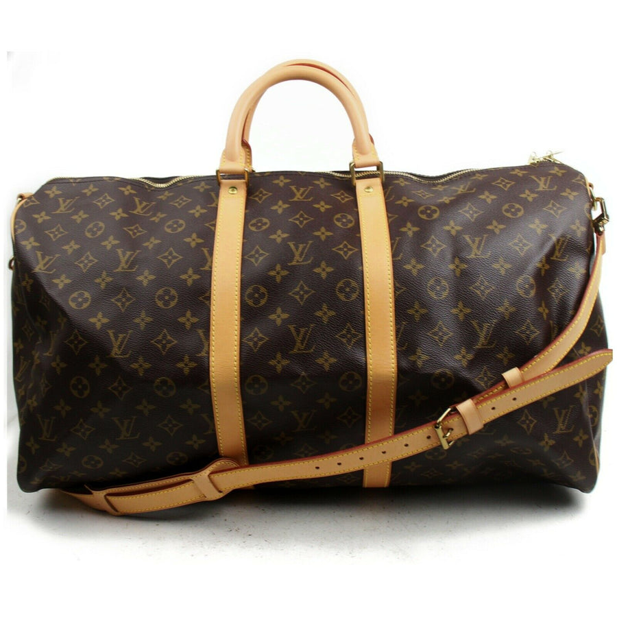 Louis Vuitton Boston Bag Keepall Bandouliere 55  (SHC7-10494)