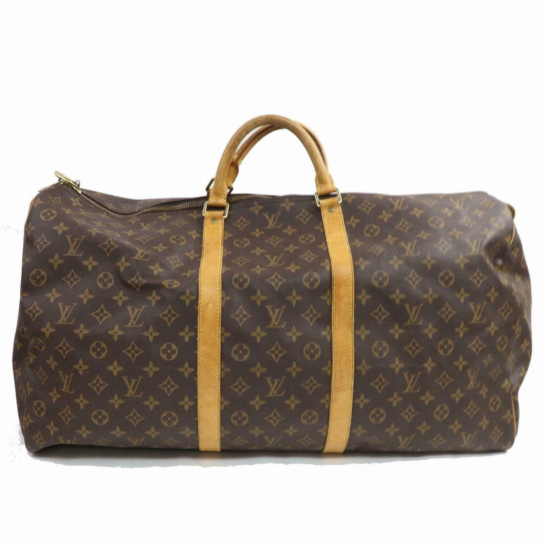Louis Vuitton Boston Bag Keepall 60 Brown Monogram (SHC7-10792)
