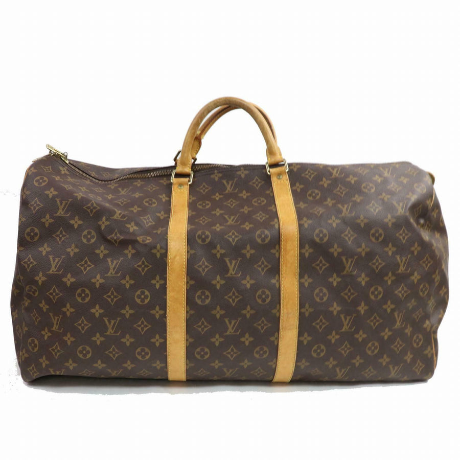 Louis Vuitton Boston Bag Keepall 60 Brown Monogram (SHC7-10792)