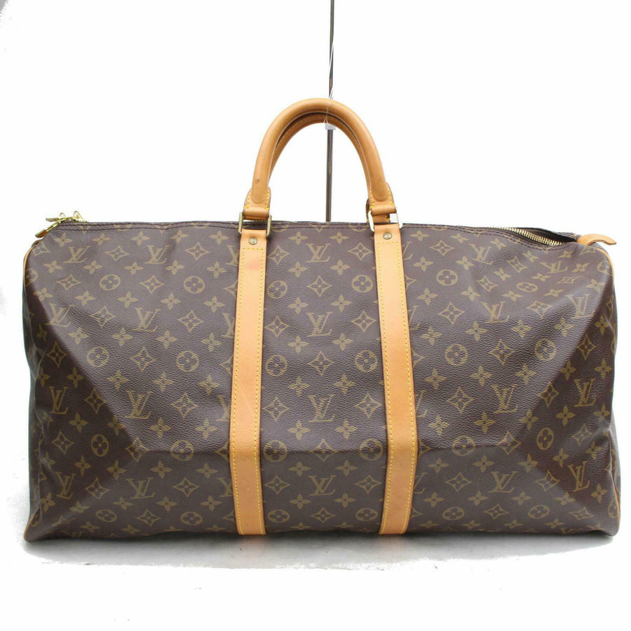 Louis Vuitton Boston Bag Keepall 55 Brown Monogram (SHC7-10875)