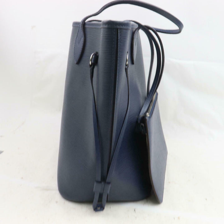 L*V Blue Epi Leather Neverfull MM (SHC1-13855)