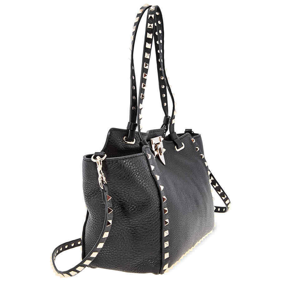 Valentino Rockstud Tote Bag- Black QW0B0037VSF-0NO