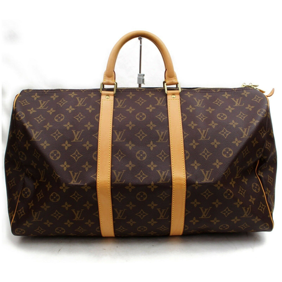 Louis Vuitton Boston Bag Keepall 50 Brown Monogram (SHC7-10271)