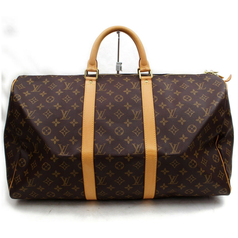 Louis Vuitton Boston Bag Keepall 50 Brown Monogram (SHC7-10271)