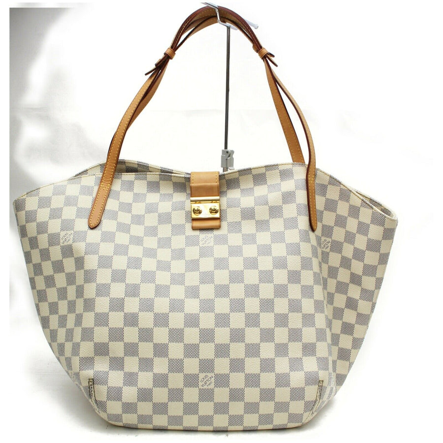 Louis Vuitton Shoulder Bag Salina Gm Cream Damier Azur  (SHC7-10873)