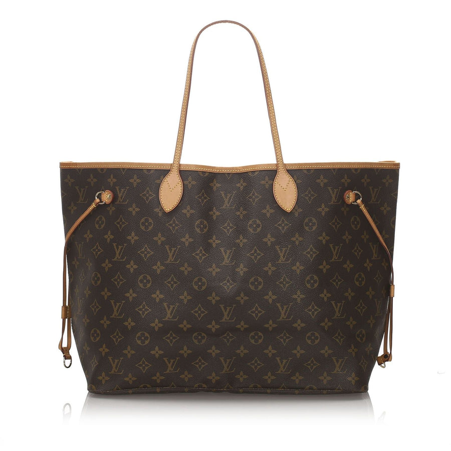 Pre-Loved Louis Vuitton Brown Monogram Canvas Neverfull GM France