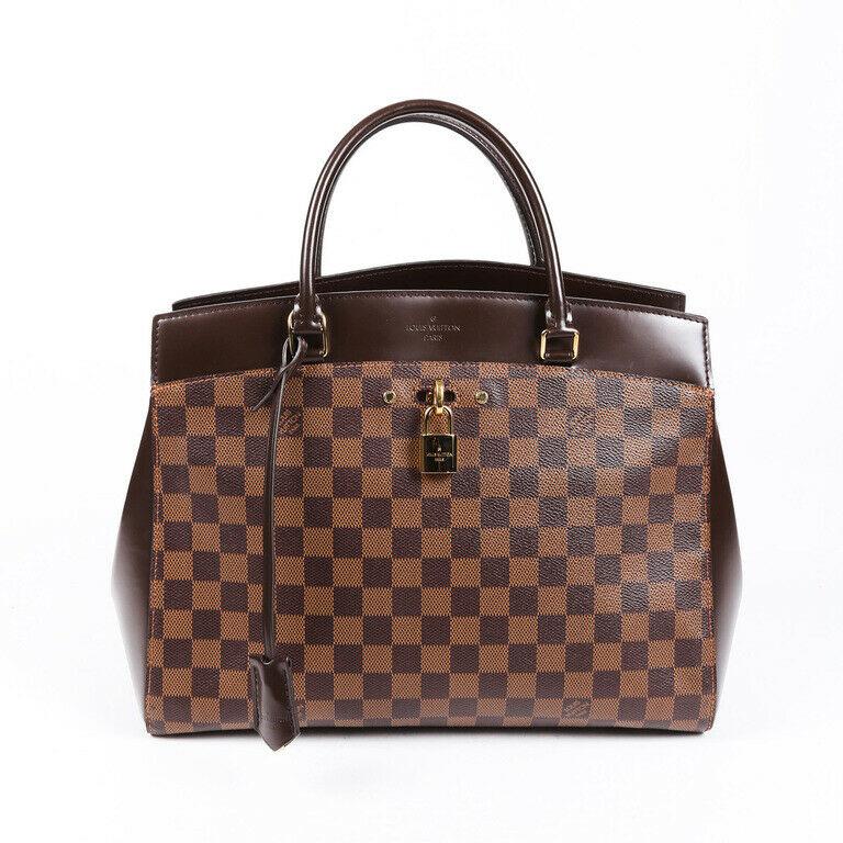 Louis Vuitton Rivoli MM Damier Ebene Satchel Bag