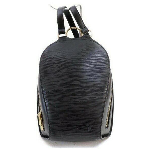 Louis Vuitton Back Pack Mabillon Black Epi  (SHC7-11066)