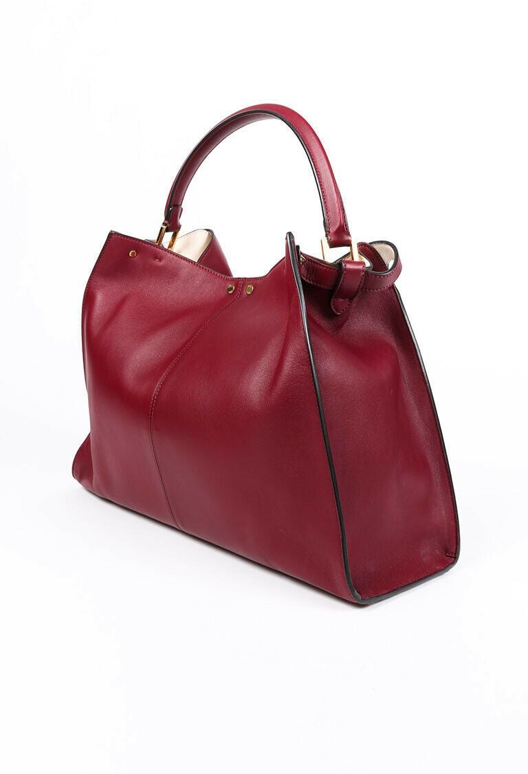 Fendi Bag Peeakaboo X-Lite Large Purple Leather Satchel