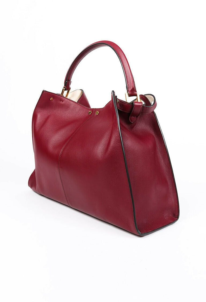 Fendi Bag Peeakaboo X-Lite Large Purple Leather Satchel