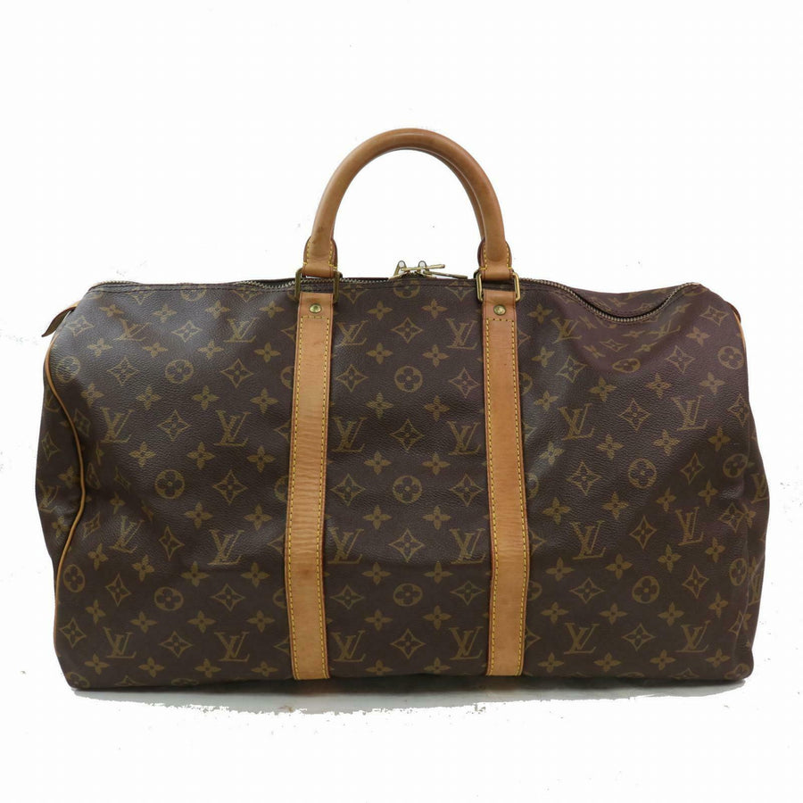 Louis Vuitton Boston Bag Keepall 50 Brown Monogram (SHC7-10793)