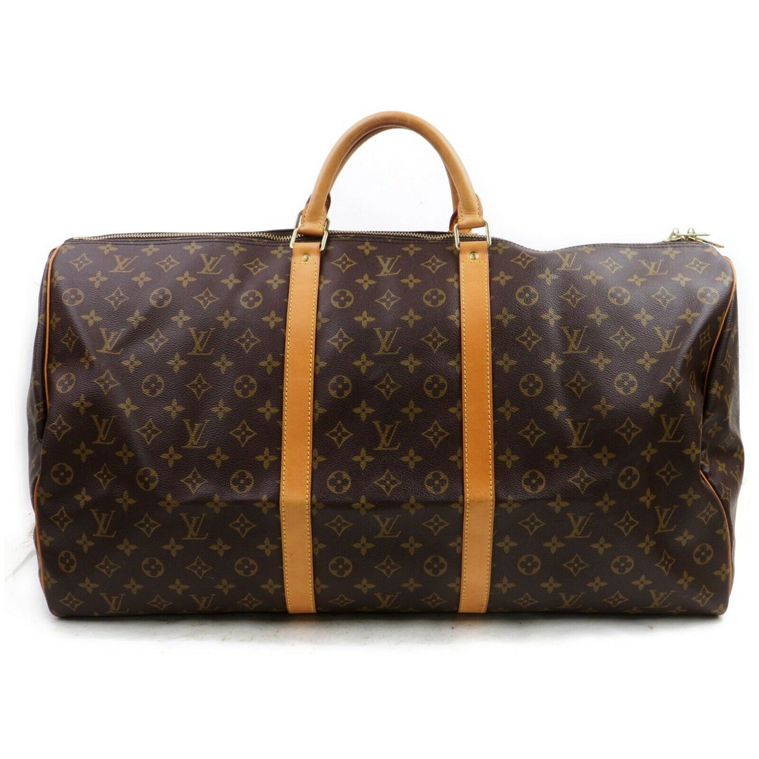 Louis Vuitton Boston Bag Keepall 50 Brown Monogram (SHC7-10532)