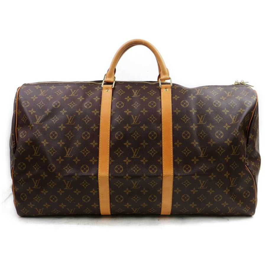 Louis Vuitton Boston Bag Keepall 50 Brown Monogram (SHC7-10532)