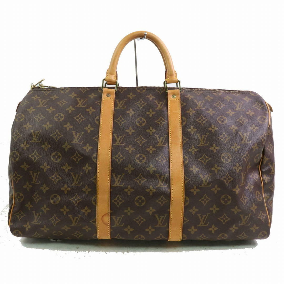 Louis Vuitton Boston Bag Keepall 50 Brown Monogram (SHC7-10200)