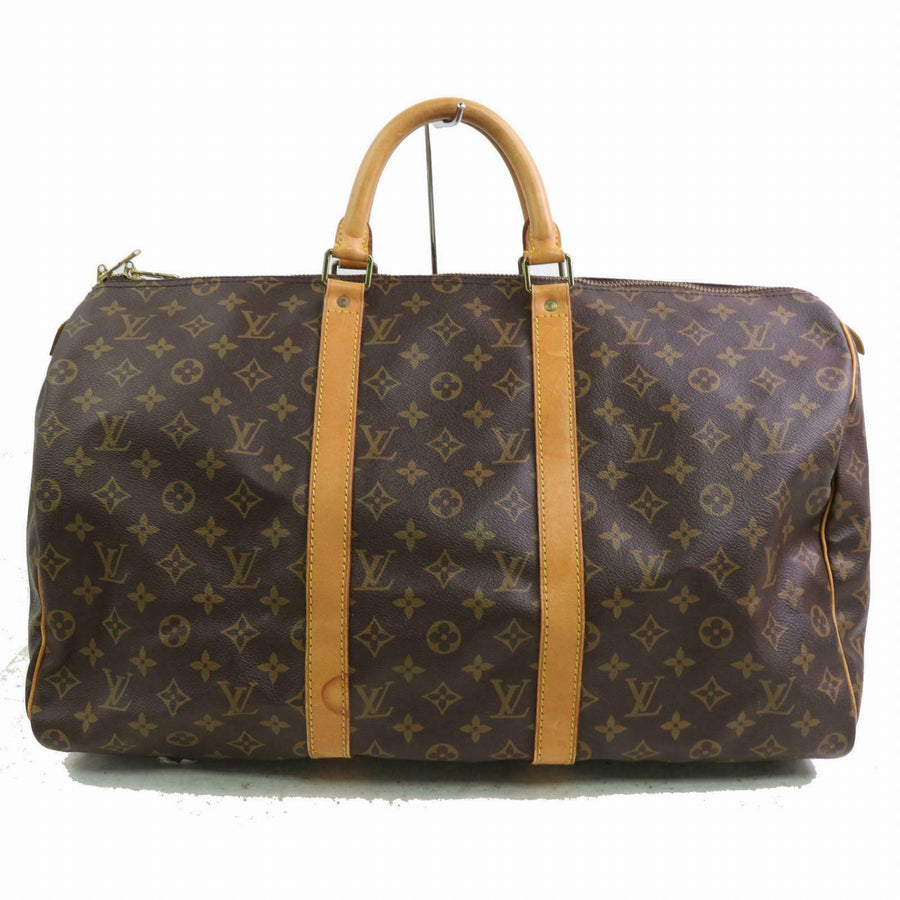 Louis Vuitton Boston Bag Keepall 50 Brown Monogram (SHC7-10200)