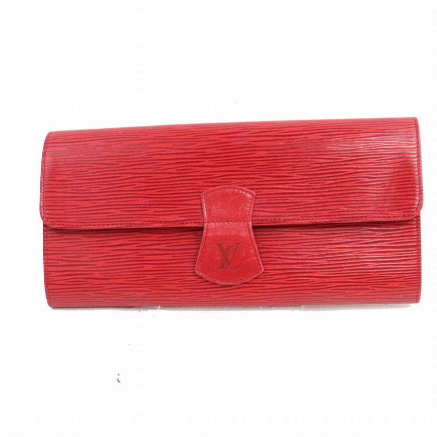 Louis Vuitton Clutch Rouleau Bijoux Red Epi  (SHC7-10680)