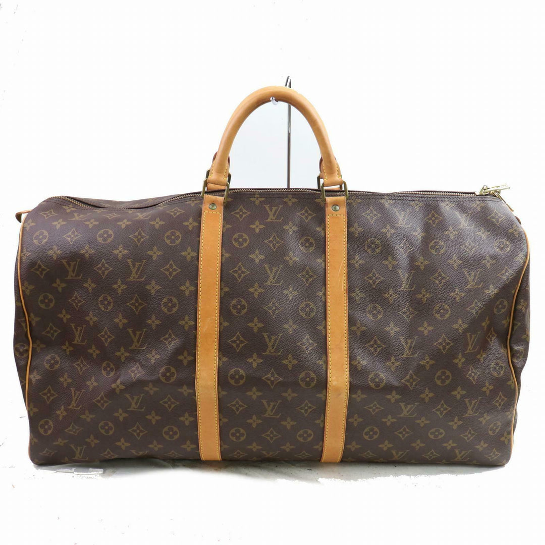 Louis Vuitton Boston Bag Keepall 60 Brown Monogram (SHC7-10630)