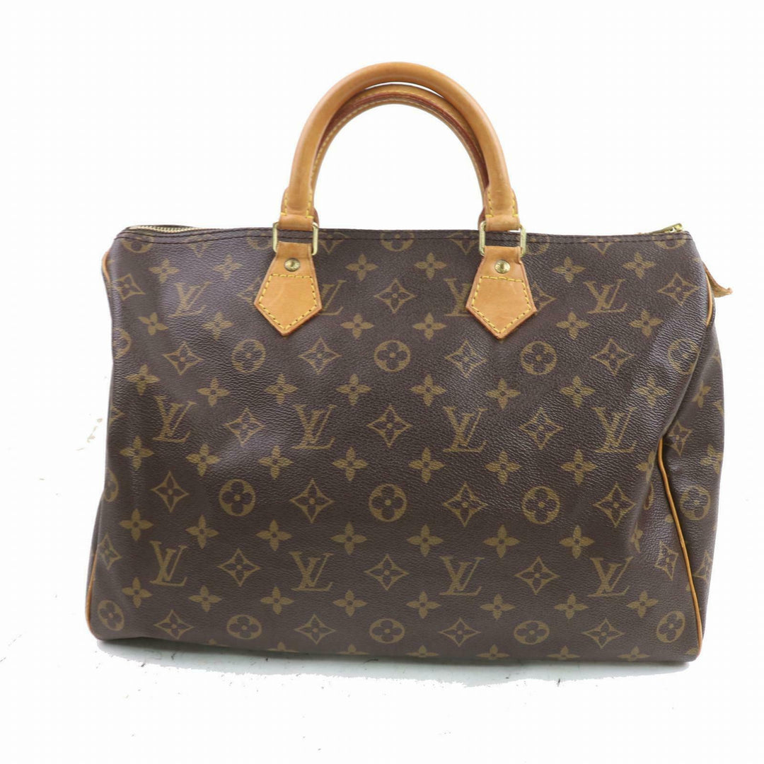 Louis Vuitton Hand Bag Speedy 35 Brown Monogram (SHC7-10909)