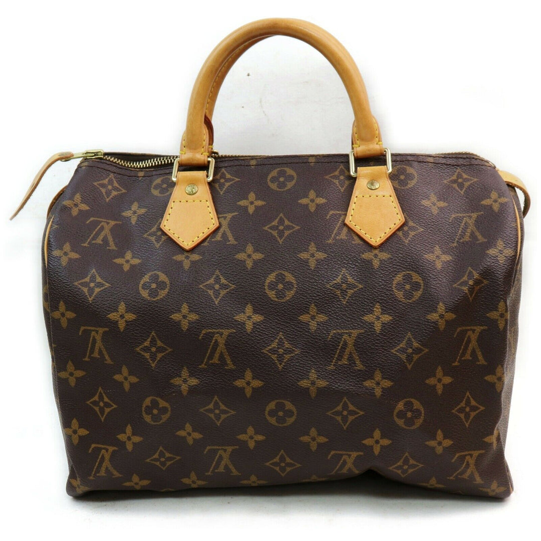 Louis Vuitton Hand Bag Speedy 30 Brown Monogram (SHC7-10789)
