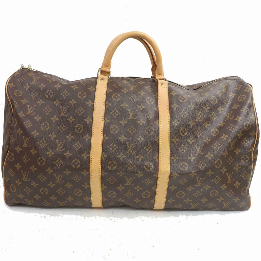 Louis Vuitton Boston Bag Keepall 60 Brown Monogram (SHC7-10776)