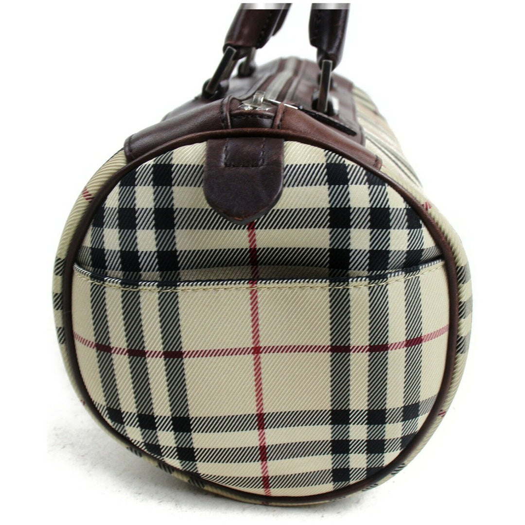 Indistinguishable  Burbe**y Hand Bag Beige PVC (SHC7-10045)