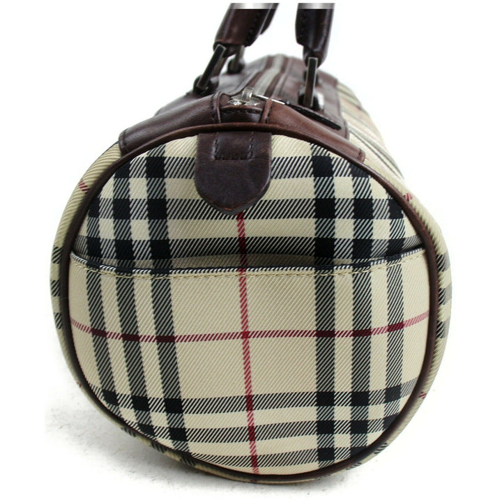 Indistinguishable  Burbe**y Hand Bag Beige PVC (SHC7-10045)