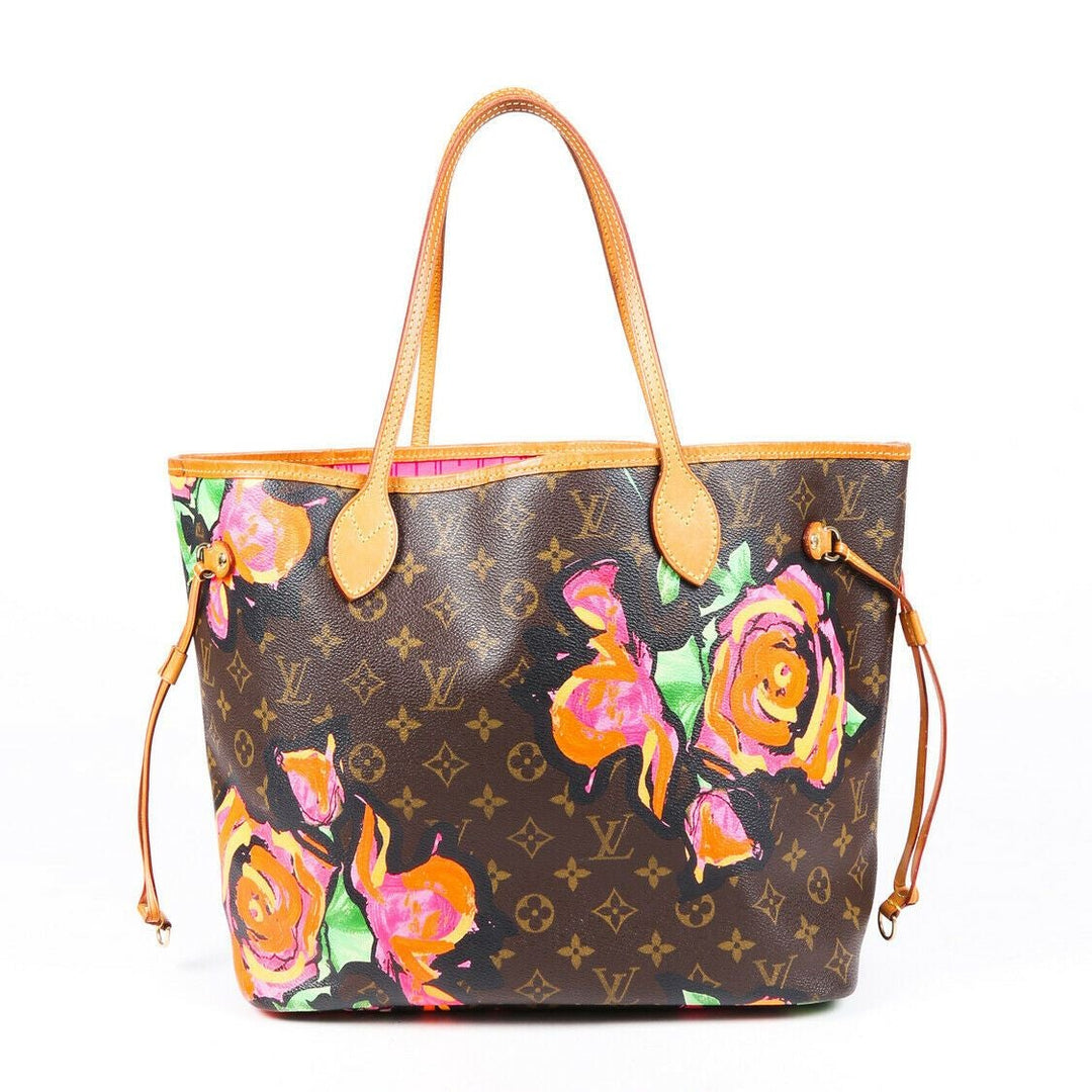 Louis Vuitton Neverfull MM Stephen Sprouse Monogram Roses Bag
