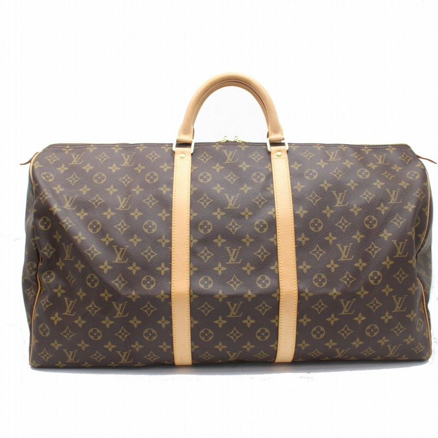 Louis Vuitton Boston Bag Keepall 60 Brown Monogram (SHC7-10514)