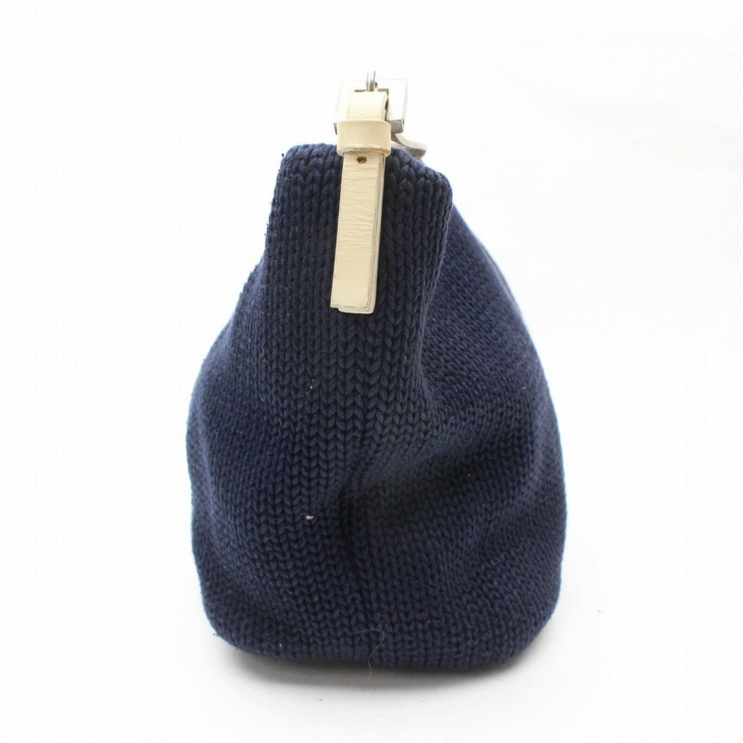 Indistinguishable  Fendi Hand Bag Navy Blue Fabric (SHC1-14601)