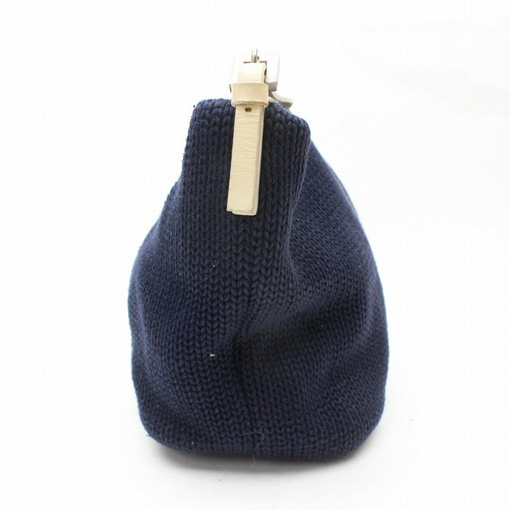 Indistinguishable  Fendi Hand Bag Navy Blue Fabric (SHC1-14601)